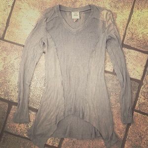 NWOT Knox RoseLong Sleeve Gray XS Top
